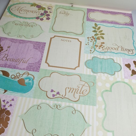 Limited Edition DCWV Violet Leaf Stack Paper Craft Pad 48 Sheet Foil Acid-Free - Picture 7 of 11